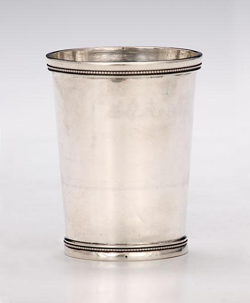 Appraisal: JOHN KITTS COIN SILVER JULEP CUP Louisville Kentucky ca marked