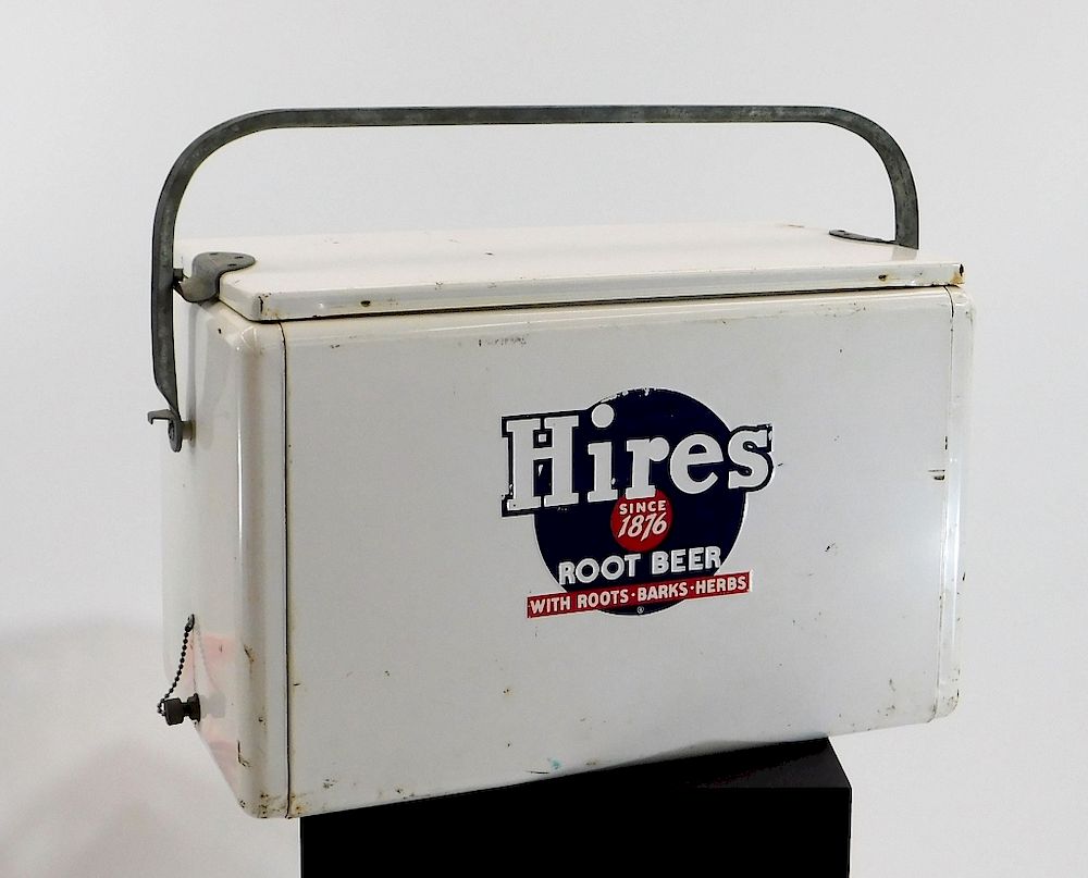 Appraisal: Vintage Hires Root Beer Advertisement Cooler United States th Century