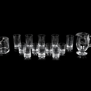 Appraisal: A Baccarat Montaigne Stemware Service comprising twelve short tumblers and