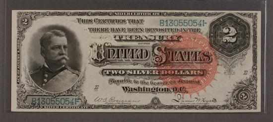 Appraisal: United States Silver Certificate Series of signed Rosecrans and Hyatt