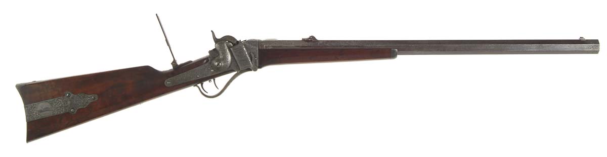 Appraisal: ENGRAVED SHARPS MODEL SPORTING RIFLE SN Cal - oct bbl