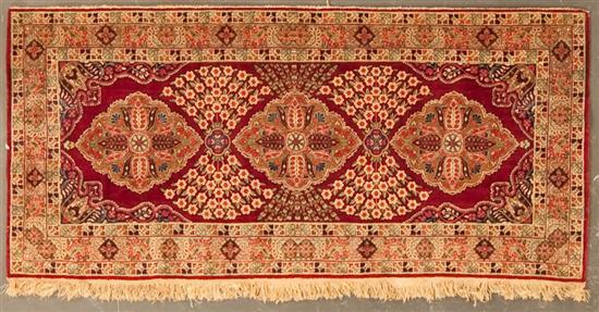 Appraisal: Semi-antique Lavar Kerman rug Persia circa x