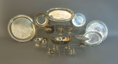 Appraisal: Group of sterling silver table articles approx troy oz