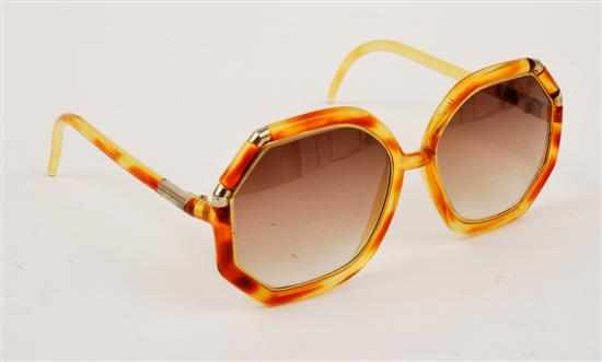 Appraisal: A PAIR OF SUNGLASSES BY TED LAPIDIS The fine faux