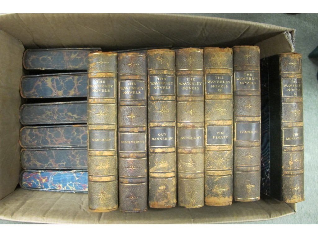 Appraisal: Box of assorted Waverley novels