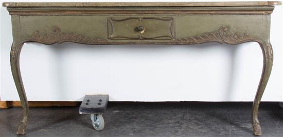 Appraisal: Sale Lot A Continental Cream Painted Console Table having a