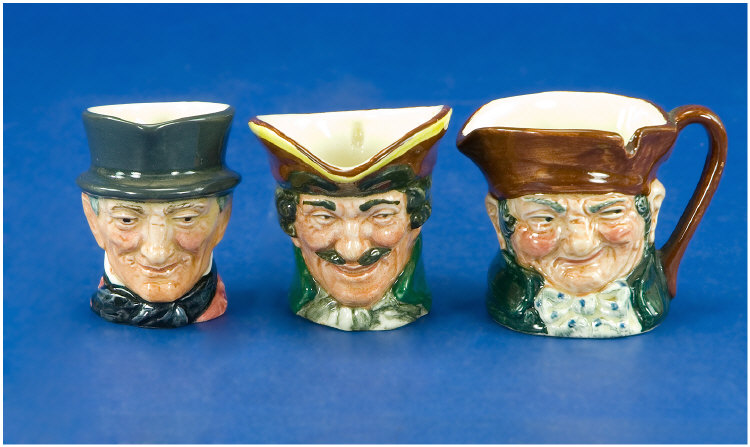 Appraisal: Royal Doulton Miniature Character Jugs in total Dick Turpin D