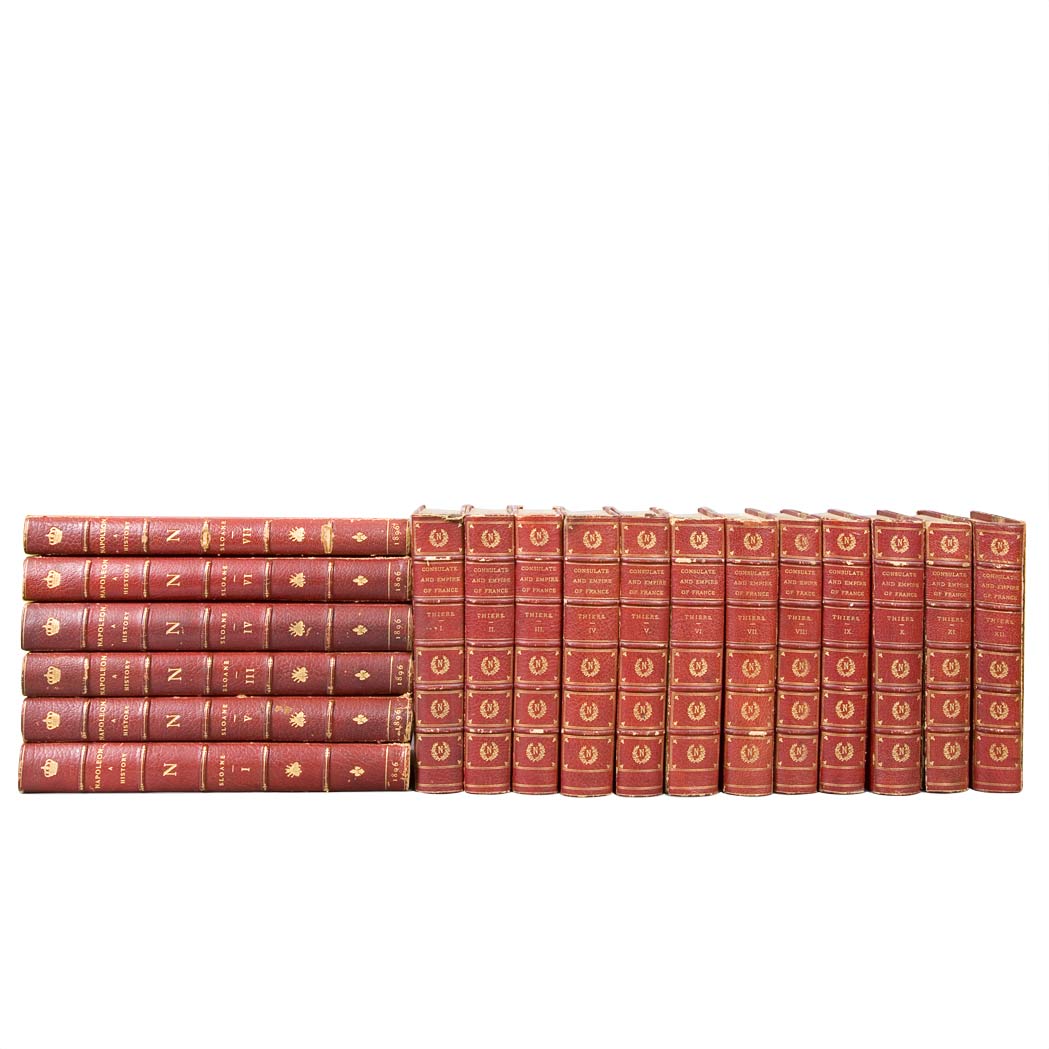 Appraisal: FINE BINDINGS - NAPOLEON Group of approximately eighteen volumes Comprising