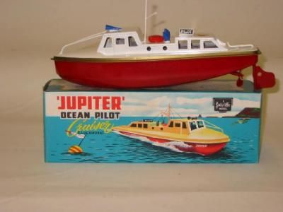 Appraisal: A Jupiter Ocean Pilot Cruiser clockwork white deck red hull