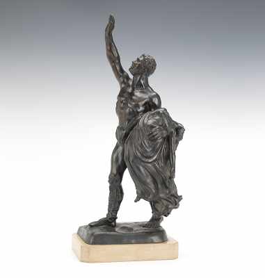 Appraisal: After Ferdinando de Luca Italian th Century Patinated spelter figure