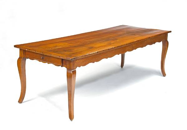 Appraisal: A Louis XVI fruitwood refectory table late th century The