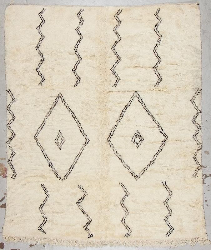 Appraisal: Modern Beni Ourain Rug ' '' x ' '' Modern