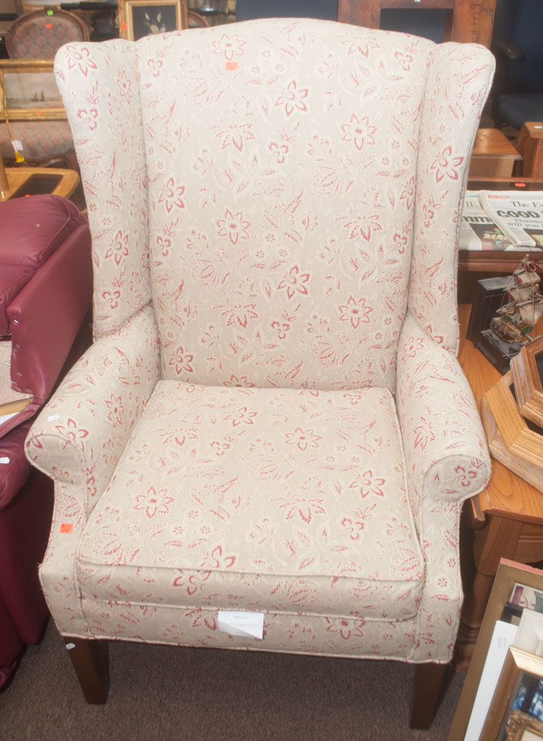 Appraisal: Wing chair and recliner Undernumber