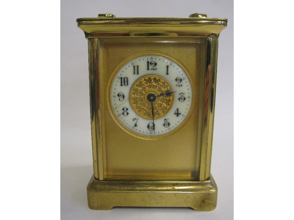 Appraisal: Brass cased carriage clock