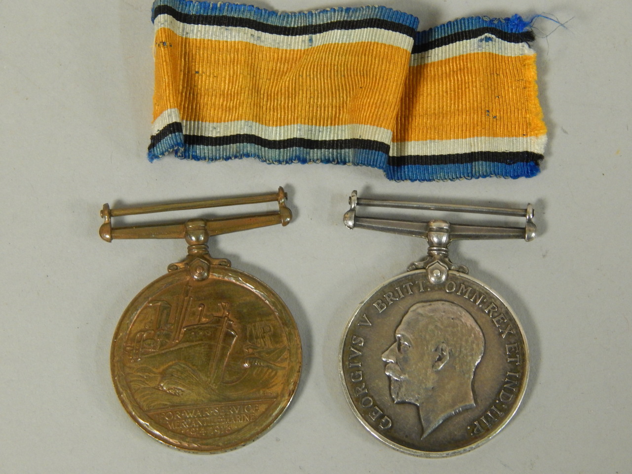 Appraisal: A pair of WWI medals the - medal and the