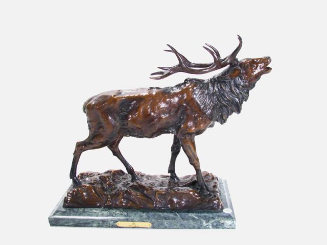 Appraisal: After Pierre Jules Mene' Sculpture ''Elk'' '' high and ''