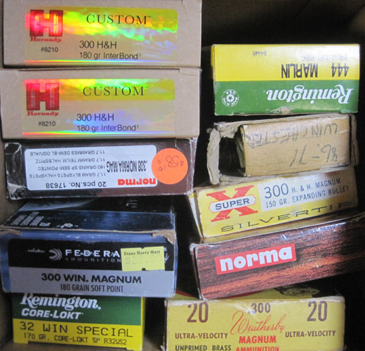 Appraisal: LOT OF RIFLE AMMUNITION ct boxes Hornady H H grain