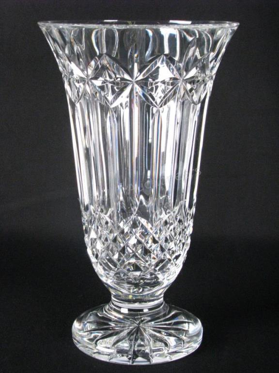 Appraisal: Waterford 'Circles of Excellence' Crystal Vase cut foot decorated footed