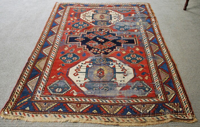 Appraisal: Kazak Rug Southwest Caucasus th century ft x ft in