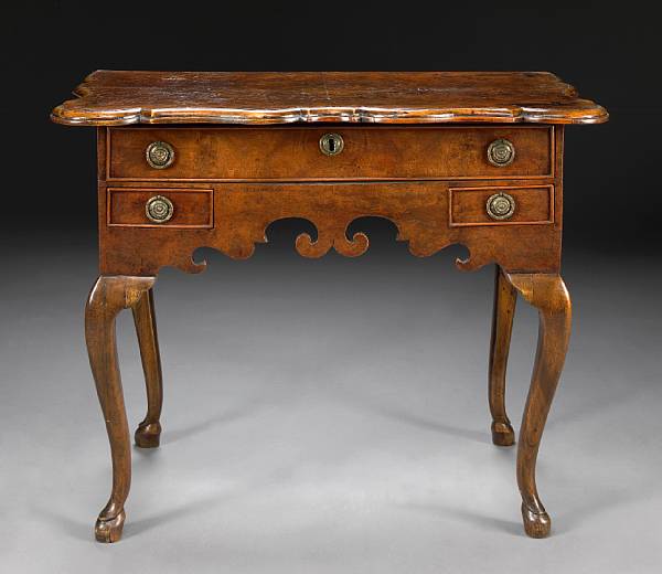 Appraisal: A Dutch Rococo walnut side table late th century With