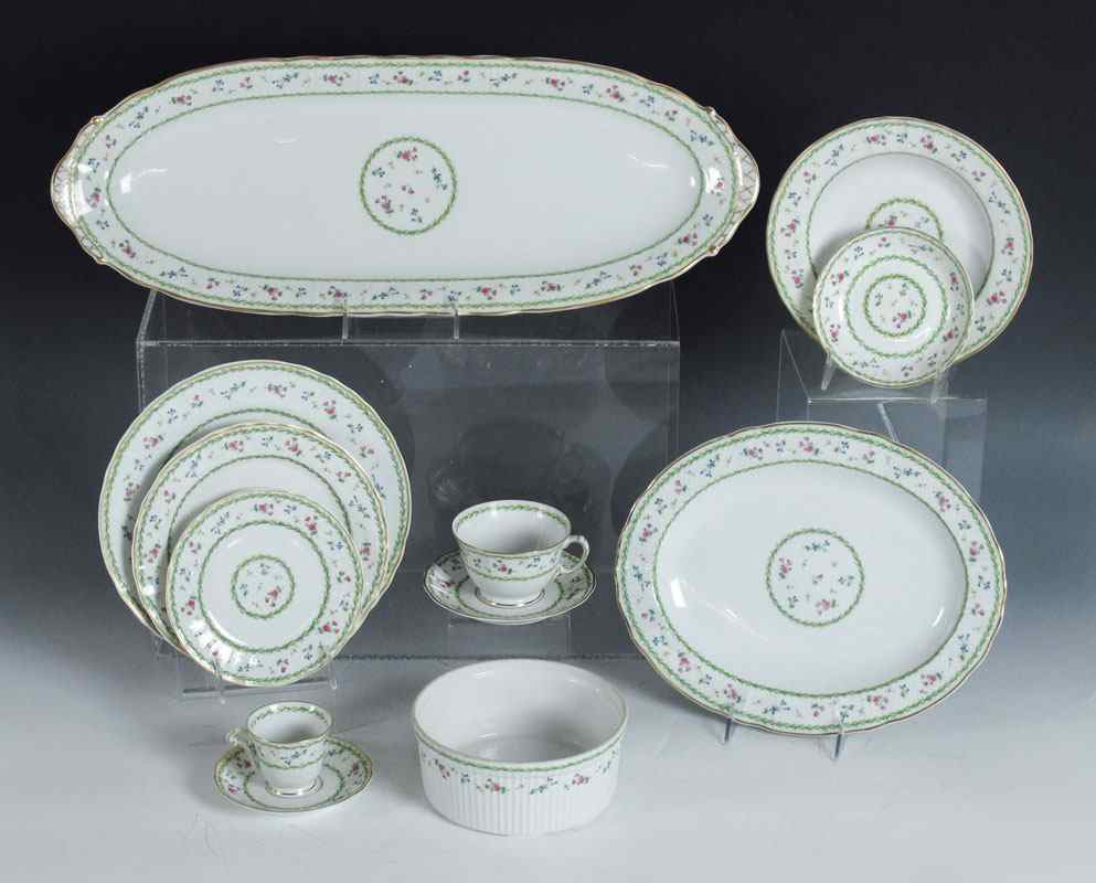 Appraisal: FRENCH LIMOGES ARTOIS PATTERN FINE CHINA Bernardaud Co fine china