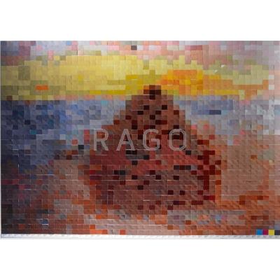 Appraisal: Vik Muniz Brazilian b Haystack after Monet C-print mounted on