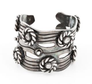 Appraisal: A Sterling Silver River of Life Cuff Bracelet William Spratling