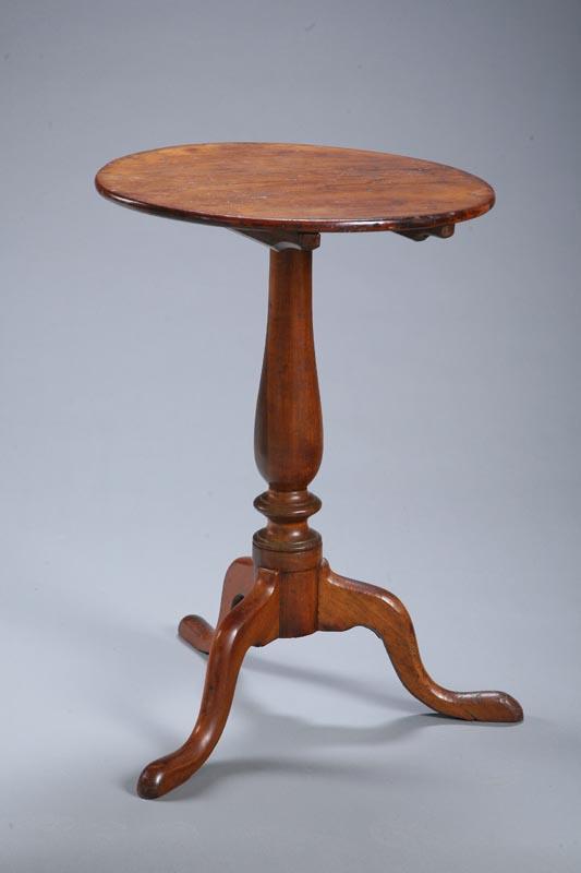 Appraisal: TILT-TOP CANDLESTAND Pennsylvania or Southern late th-early th century yellow