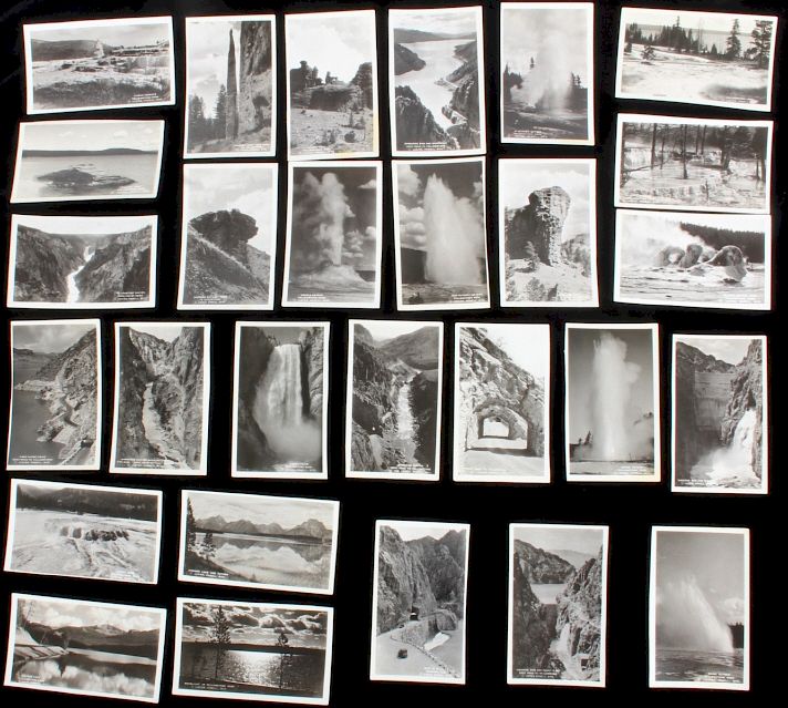 Appraisal: Black and White Photos of Historic Yellowstone For your consideration