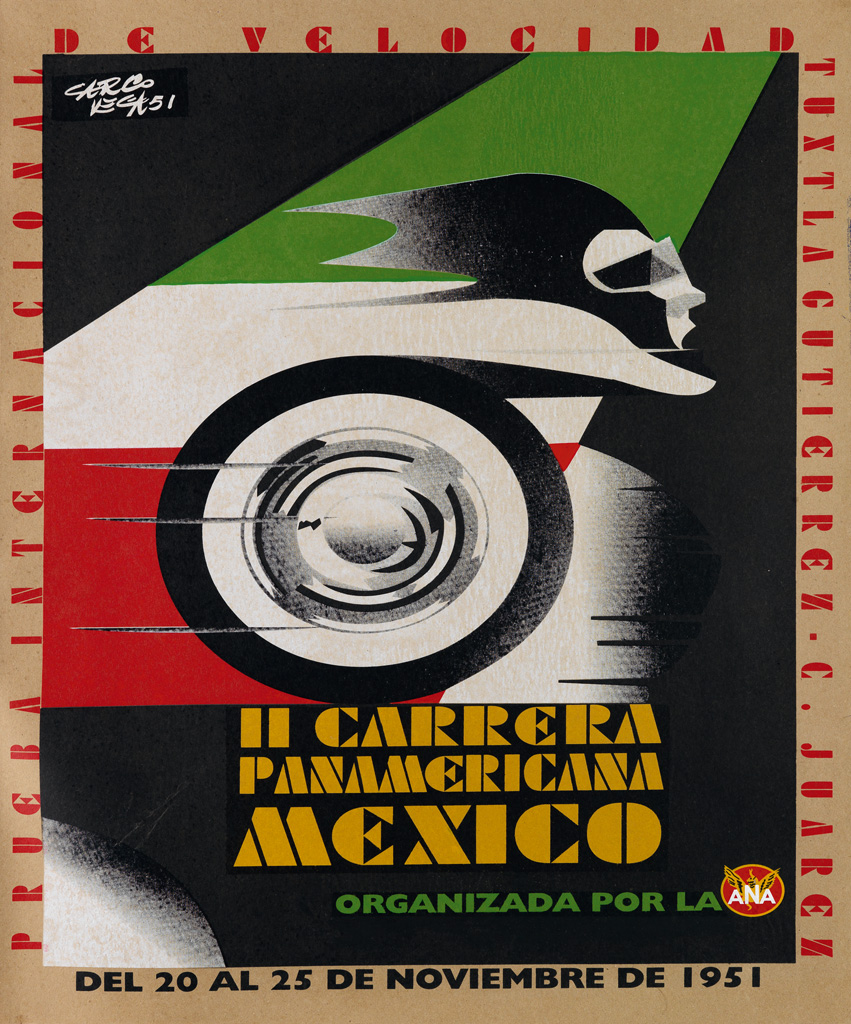 Appraisal: CARLO VEGA DATES UNKNOWN IL CARRERA PANAMERICANA MEXICO x inches