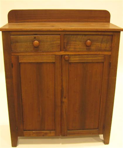 Appraisal: Cherry and pine Jelly cupboard th century The back splash