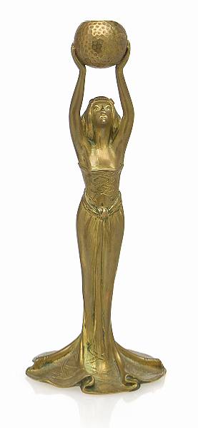 Appraisal: Francis Renaud French - figure of a maiden circa gilt-bronze