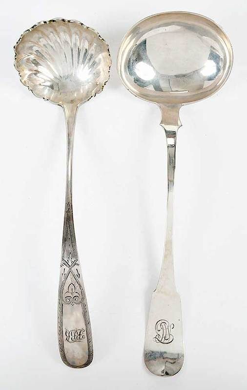 Appraisal: Two Baltimore Coin Silver Ladles Maryland th century including one