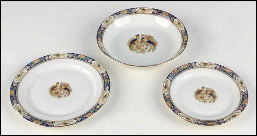 Appraisal: VIGNAUD LIMOGES PORCELAIN PARTIAL TABLE SERVICE Comprised of eleven salad