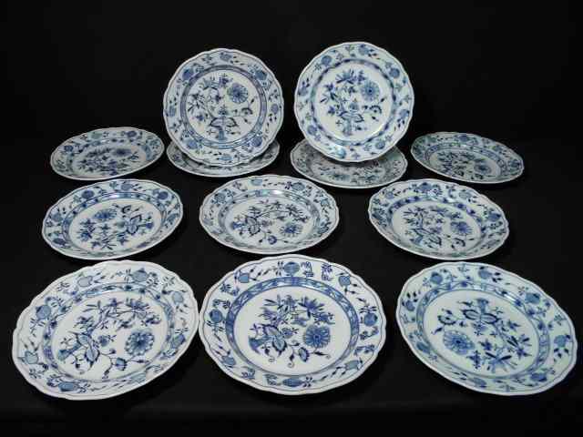 Appraisal: Lot of twelve ''Blue Onion'' porcelain '' plates by C