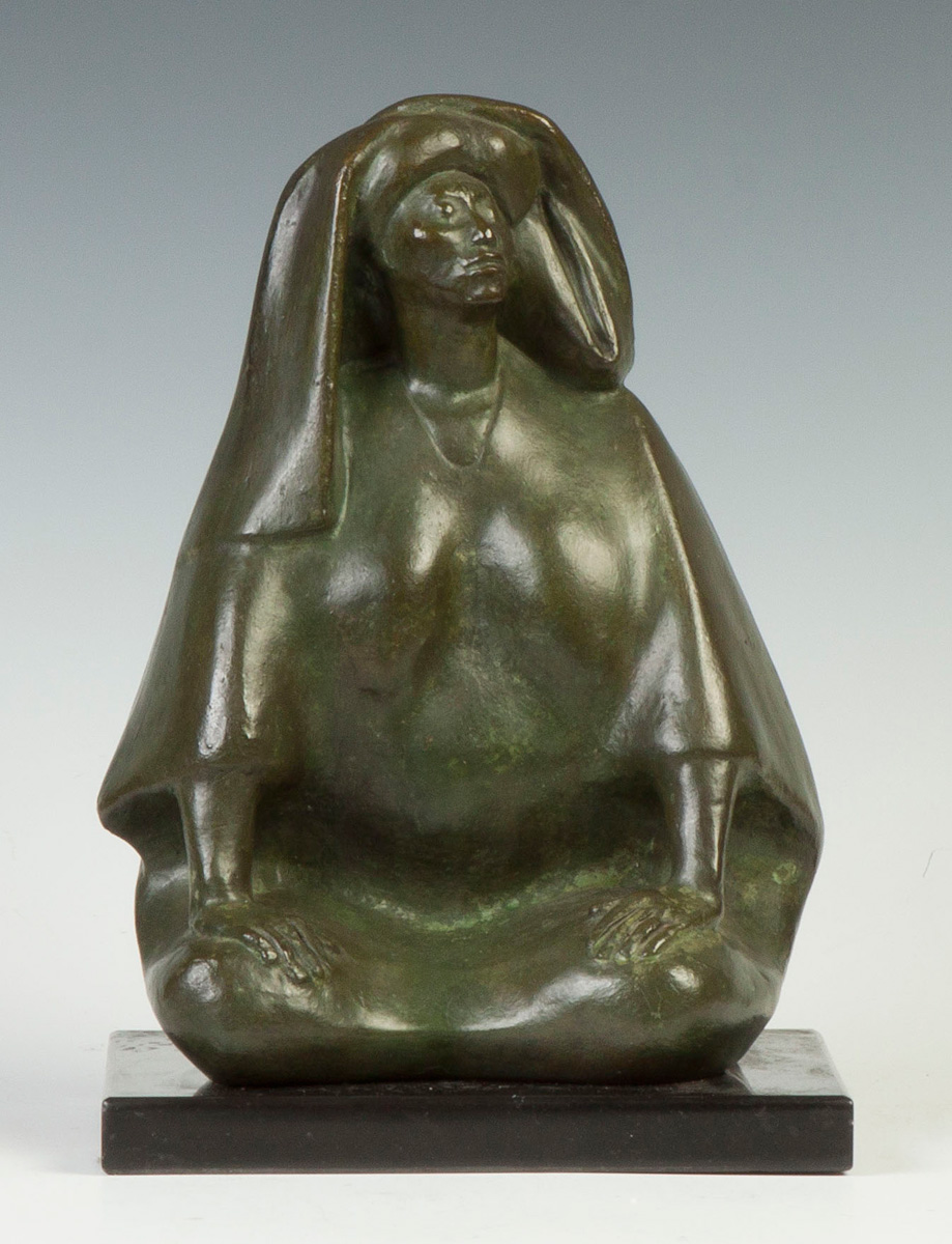 Appraisal: Francisco Zuniga Mexico - Seated Figure of a Lady Sgn