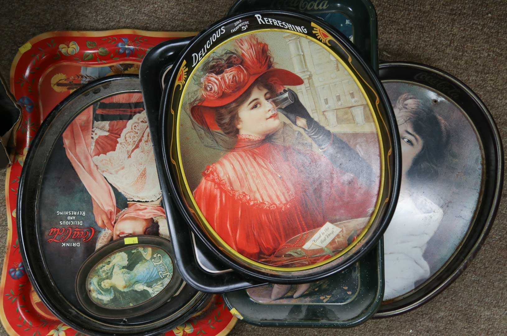 Appraisal: Assortment of Coca-Cola trays Undernumber