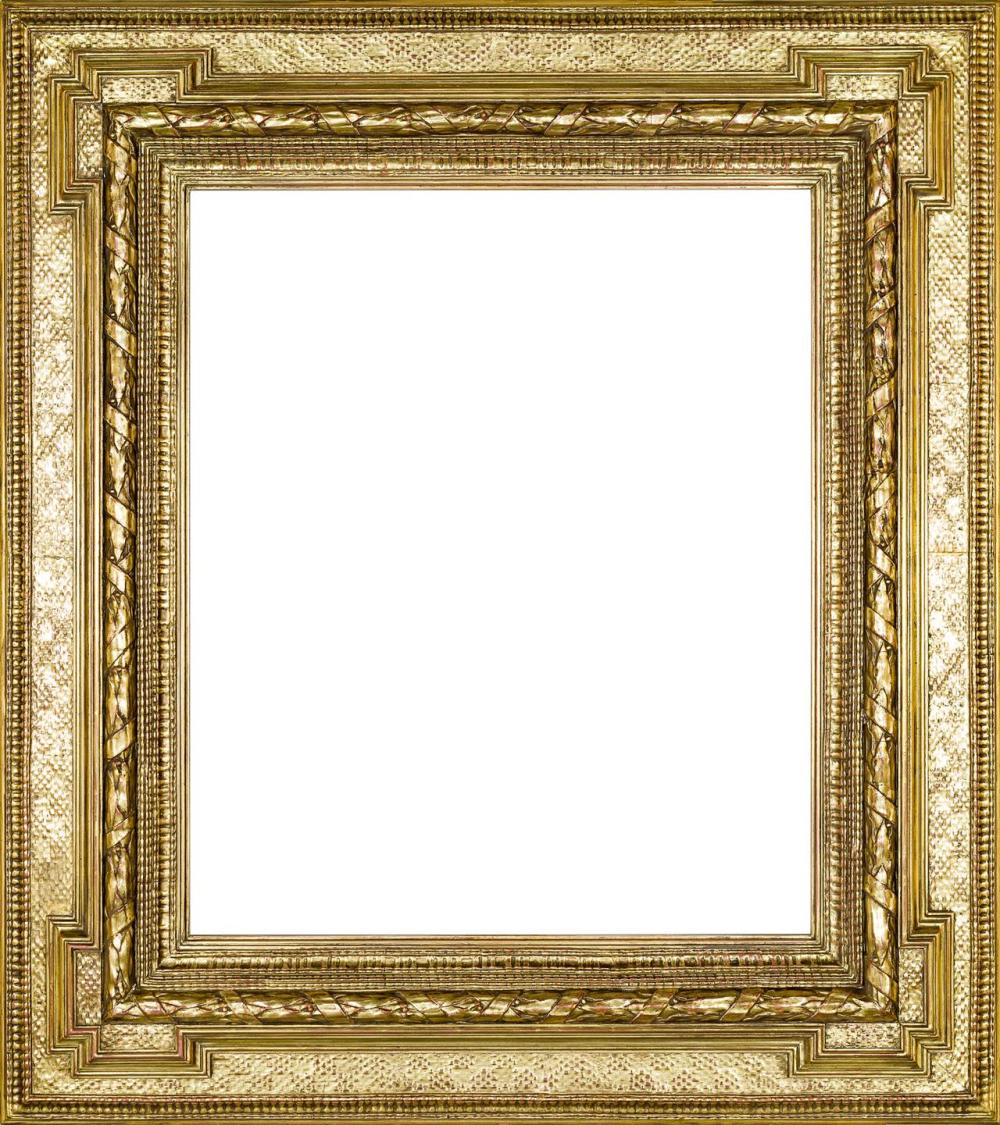 Appraisal: STANFORD-WHITE STYLE FRAME American th Century Hand-Carved Frame Rabbet size