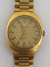 Appraisal: FAVRE-LEUBA a s gentleman's gilt metal quartz wristwatch the tonneau