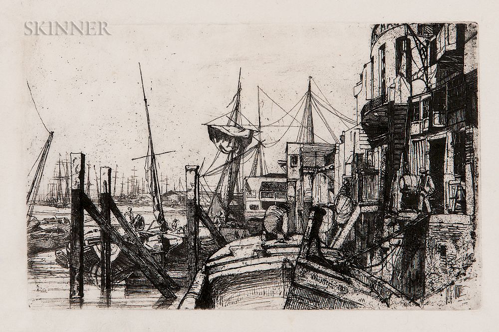 Appraisal: James Abbott McNeill Whistler American - Limehouse James Abbott McNeill