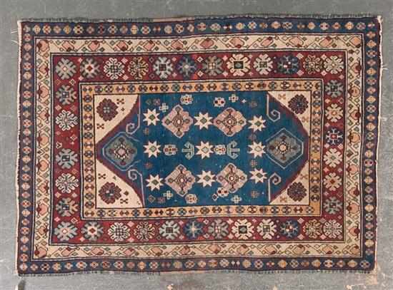 Appraisal: Semi-antique Kazak rug Caucasus circa x Estimate - Good condition