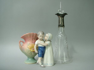 Appraisal: A B G Copenhagen porcelain figure group of a pair