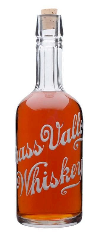 Appraisal: Grass Valley Whiskey Enameled Bottle Circa Excellent T