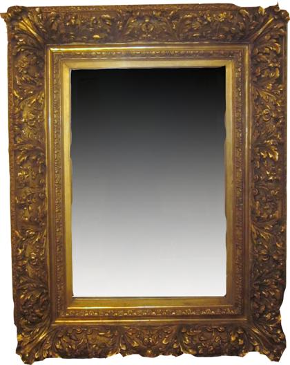 Appraisal: George III style carved giltwood wall mirror th century