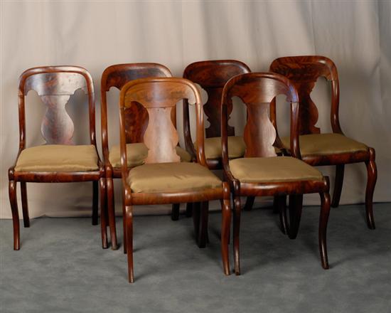 Appraisal: Six E-M th C Similar Classical Mahogany Dining Chairs all