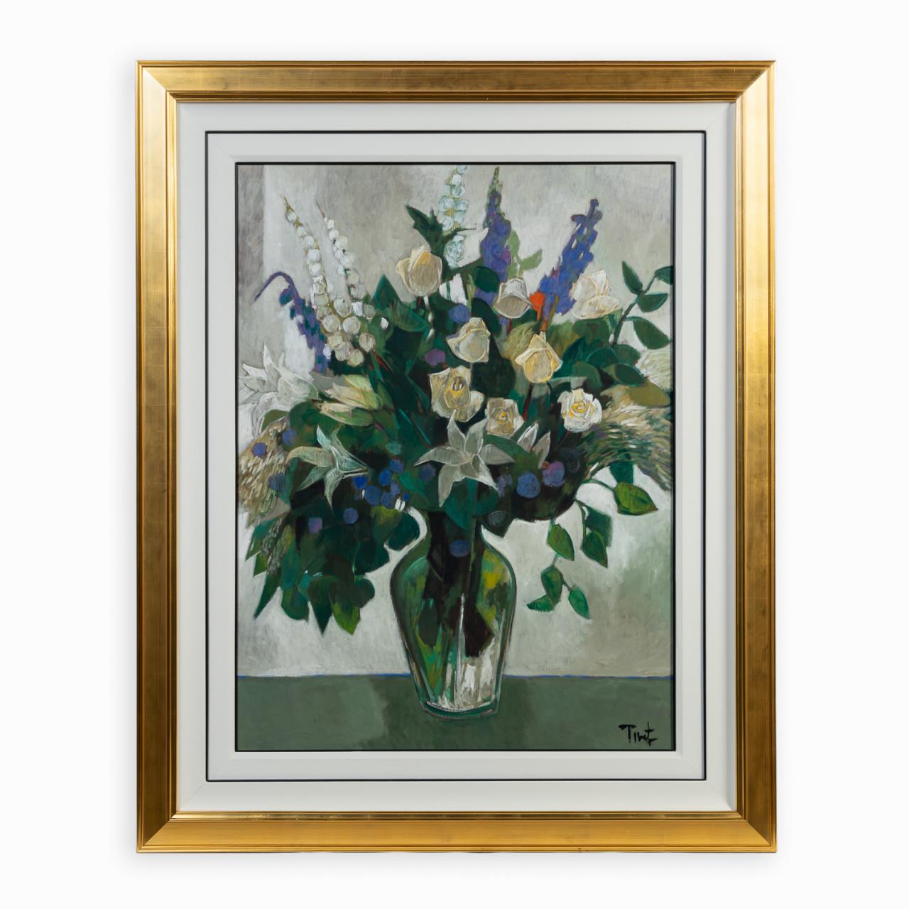 Appraisal: PIERRE PIVET LE GRAND BOUQUET FLORAL STILL LIFE Pierre Pivet