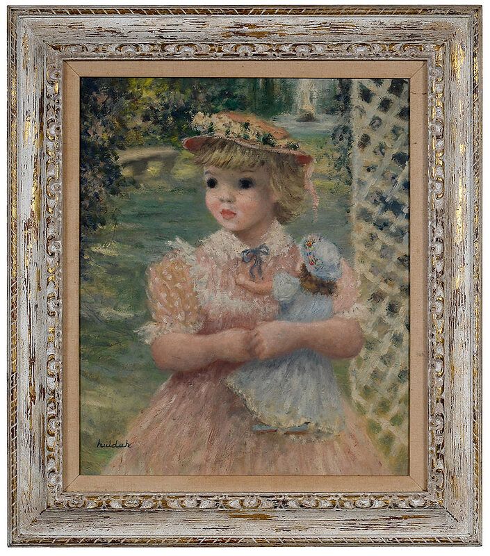 Appraisal: Huldah Cherry Jeffe Florida - Girl in a Straw Hat