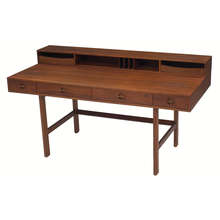 Appraisal: Jens Quistgaard desk by Dansk c s teak functional form