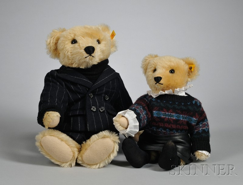 Appraisal: Two Steiff for Ralph Lauren Teddy Bears dressed in Ralph