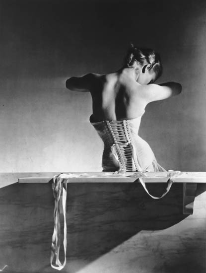 Appraisal: HORST HORST P - Mainbocher Corset Paris Silver print x